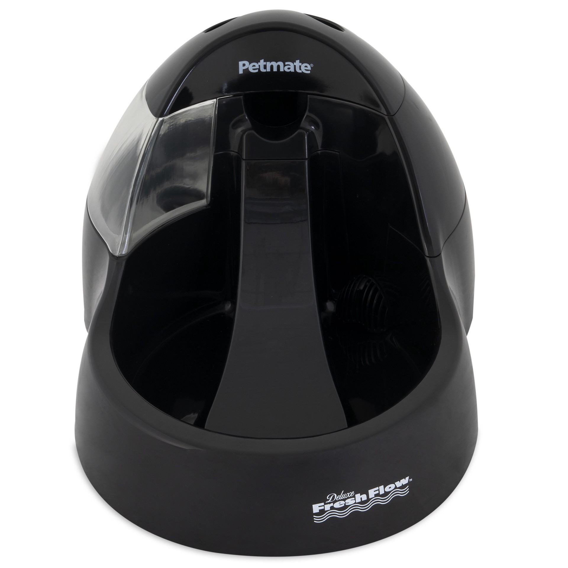 slide 9 of 10, Petmate Black Deluxe Fresh Flow Purifying Pet Fountain, 1 ct