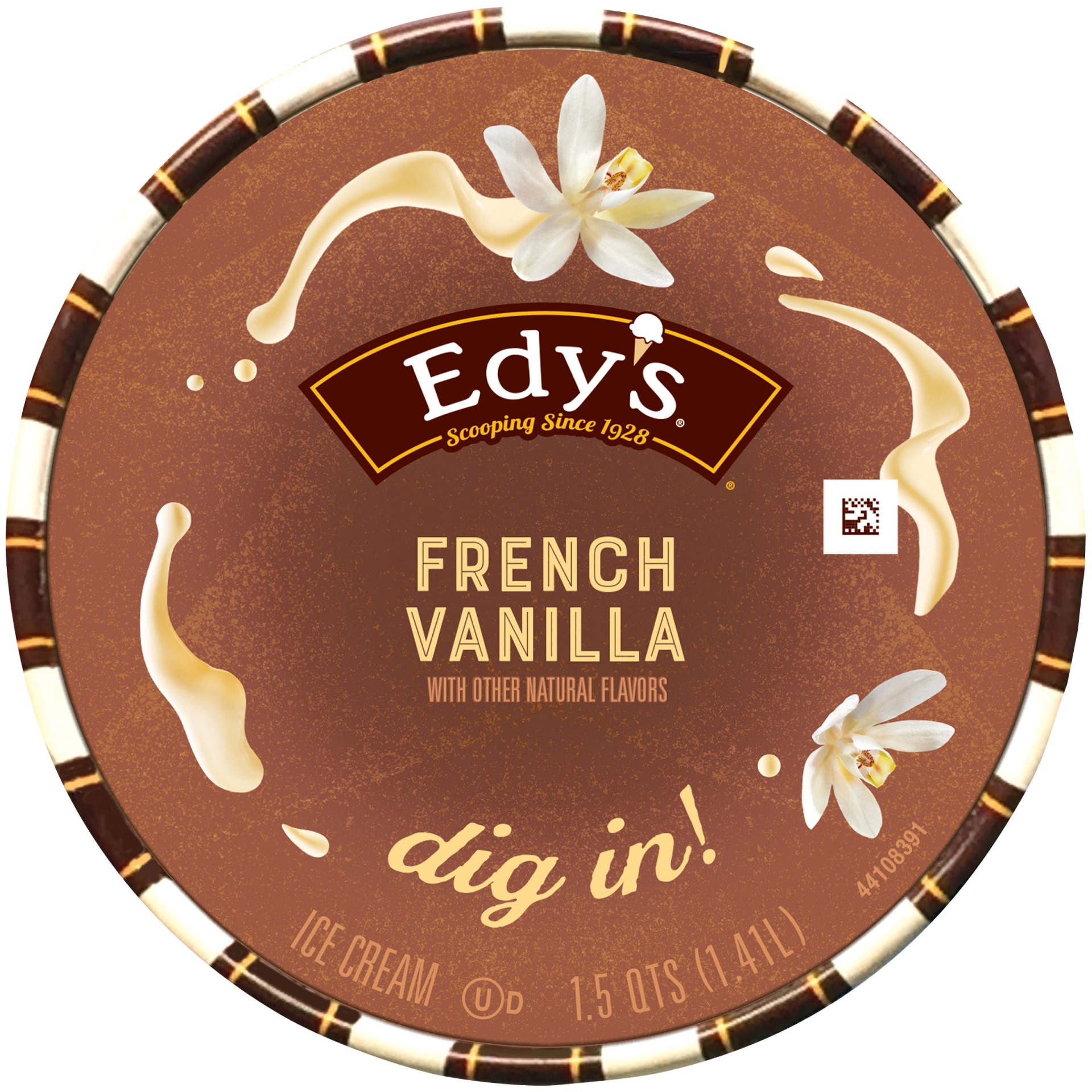 slide 7 of 7, Edy's French Vanilla Ice Cream, 48 oz