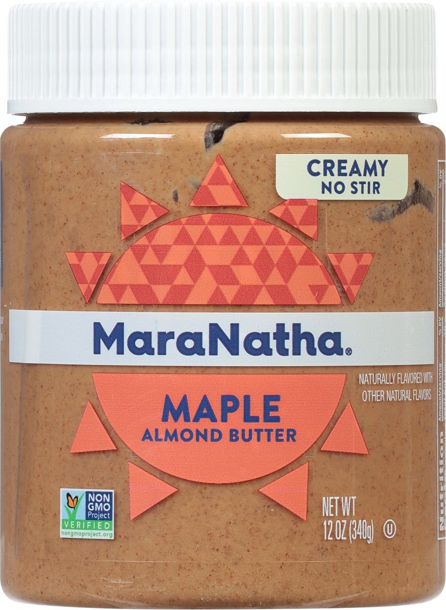 slide 4 of 7, MaraNatha Creamy No Stir Maple Almond Butter 12 oz, 12 oz