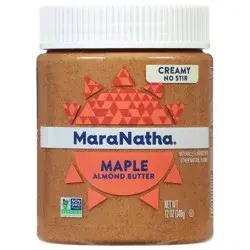 MaraNatha Creamy No Stir Maple Almond Butter 12 oz