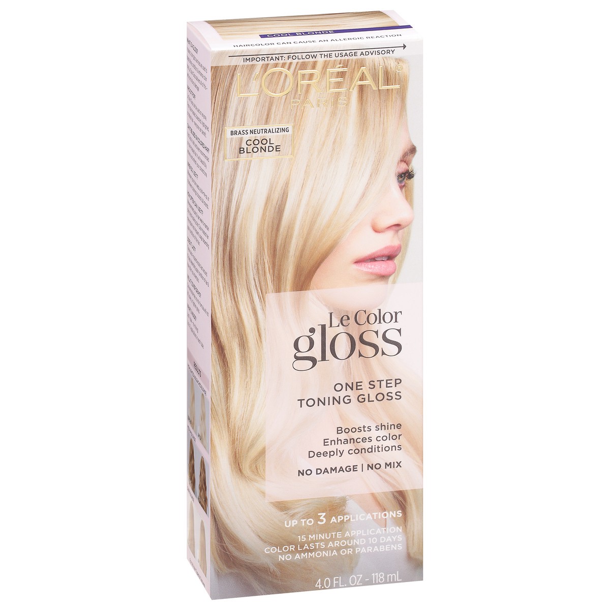 slide 2 of 9, Le Color Gloss Cool Blonde One Step Toning Gloss 4.0 fl oz, 1 ct