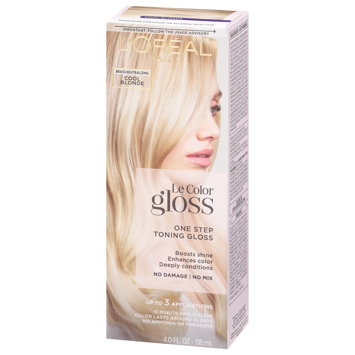 slide 3 of 9, Le Color Gloss Cool Blonde One Step Toning Gloss 4.0 fl oz, 1 ct