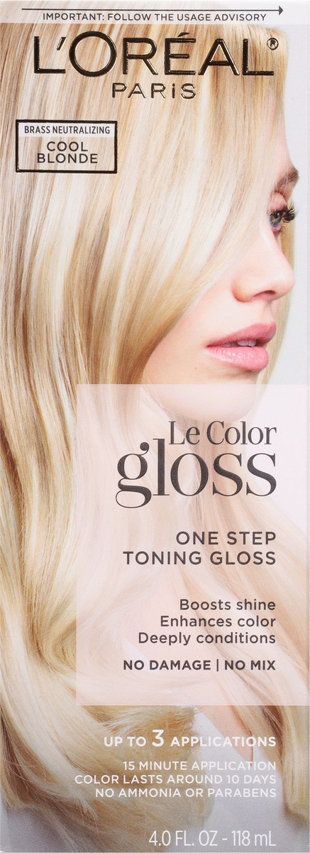 slide 6 of 9, Le Color Gloss Cool Blonde One Step Toning Gloss 4.0 fl oz, 1 ct