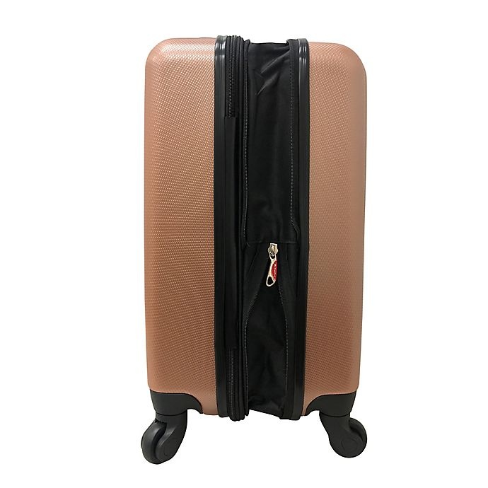 slide 3 of 6, Olympia USA Raven 29 Expandable Spinner Checked Luggage - Gold'', 1 ct