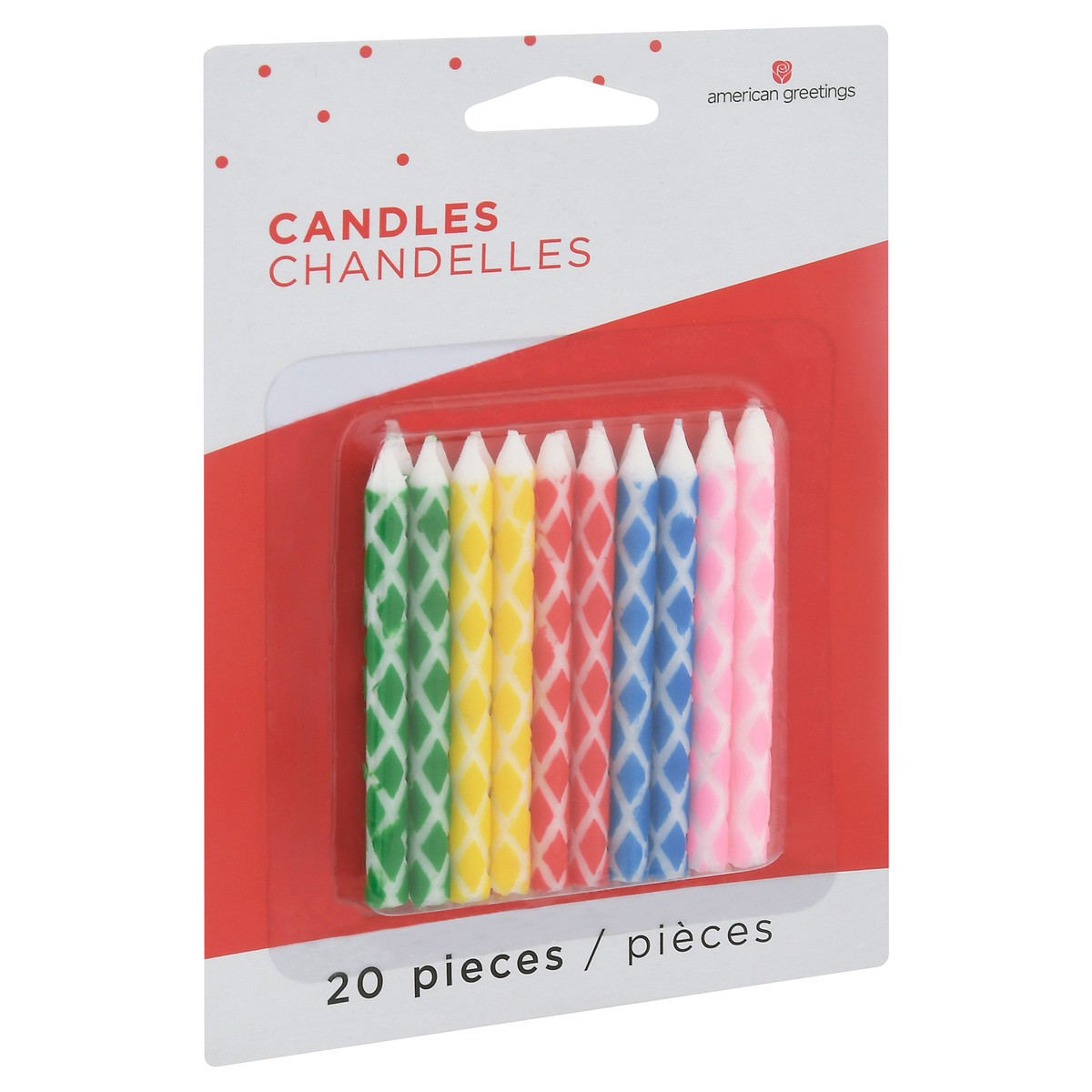 slide 2 of 9, Amscan Diamond Dot Birthday Candles, 20 ct