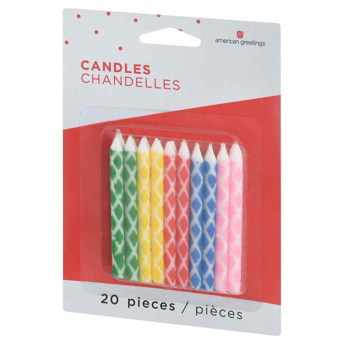 slide 3 of 9, Amscan Diamond Dot Birthday Candles, 20 ct