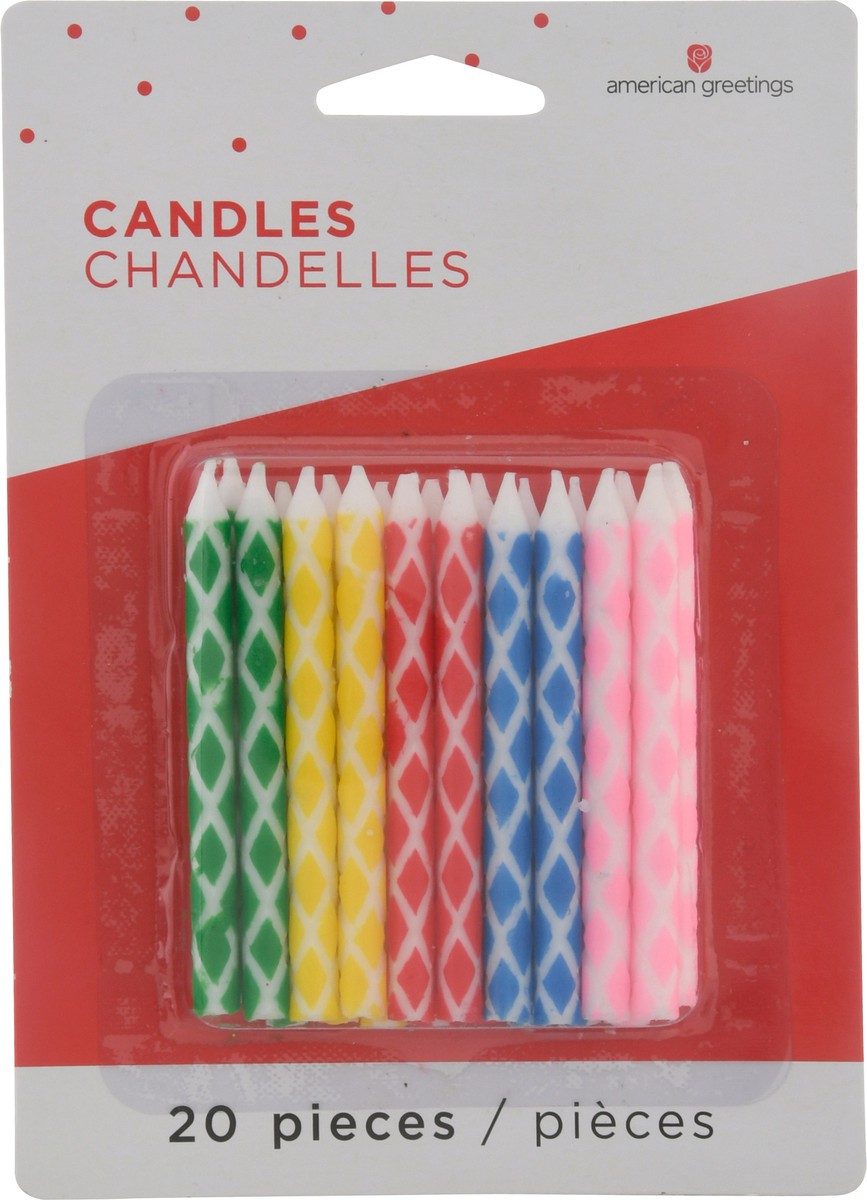 slide 6 of 9, Amscan Diamond Dot Birthday Candles, 20 ct