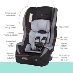 BABYTREND Trooper 3-in-1 Convertible Car Seat Dash Black.