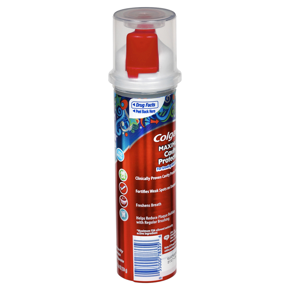 slide 5 of 5, Colgate Maximum Cavity Protection Fluoride Toothpaste Mild Bubble, 4.4 oz