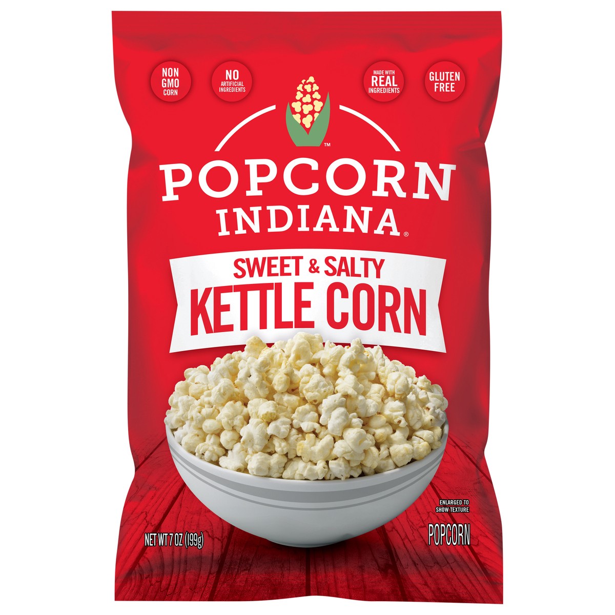 slide 1 of 1, Popcorn, Indiana Kettlecorn Sweet & Salty, 7 oz