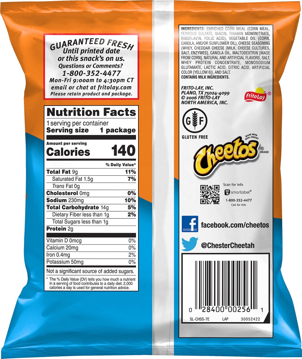 slide 4 of 6, Cheetos Puffs Cheese Flavored Snacks, 0.875 Oz, 0.875 oz