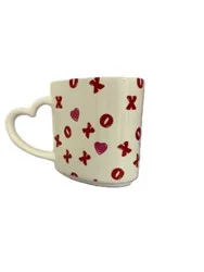 Certified International Heart Shaped XO XO Mug - White