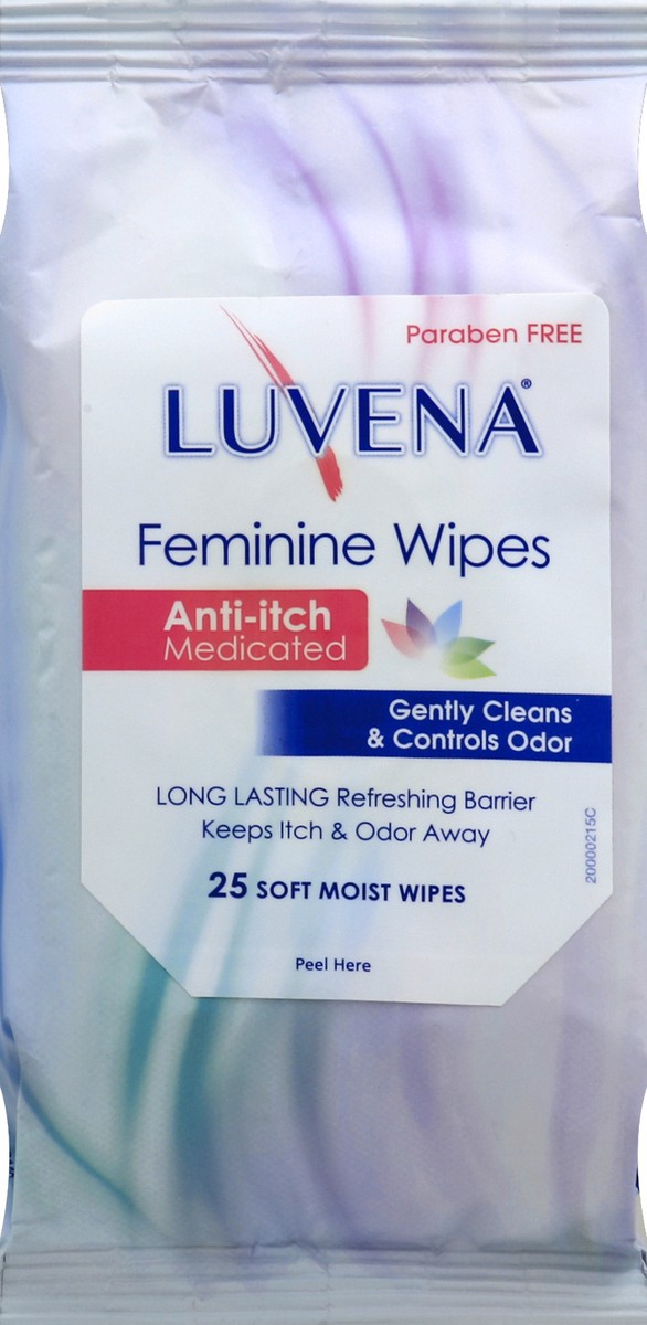 slide 1 of 7, Luvena Wipes 1 ea, 25 ct