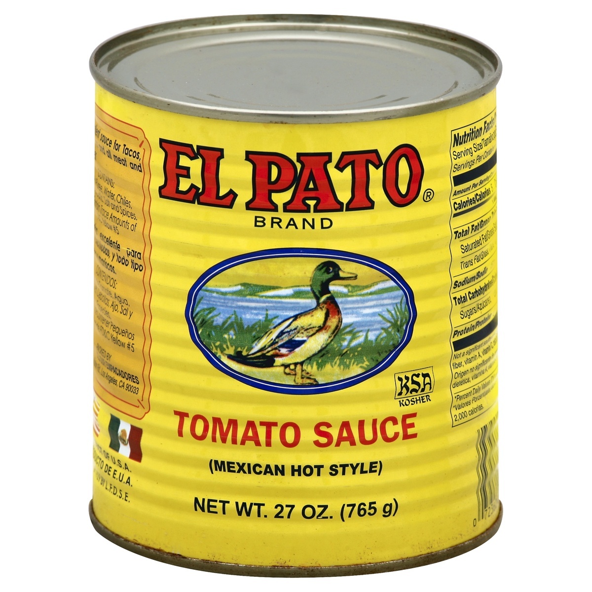 slide 1 of 2, El Pato Hot Tomato Sauce, 27 oz