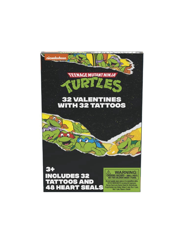 slide 2 of 2, Paper Magic Teen Mutnt Trtl Valentines W Stickers, 32 ct