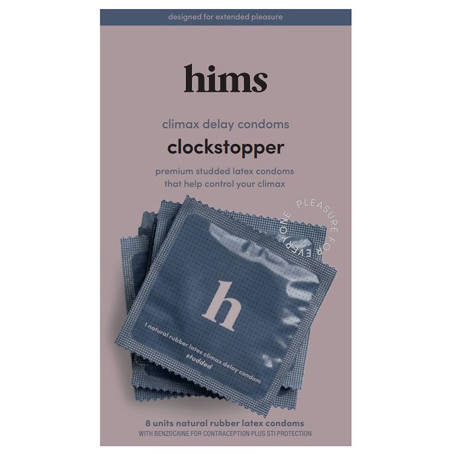 slide 1 of 2, hims & hers Clockstopper Condoms, 8 ct