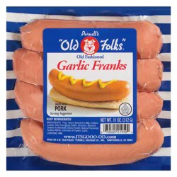 Purnell's Old Folks Old Fashioned Garlic Franks 11 oz