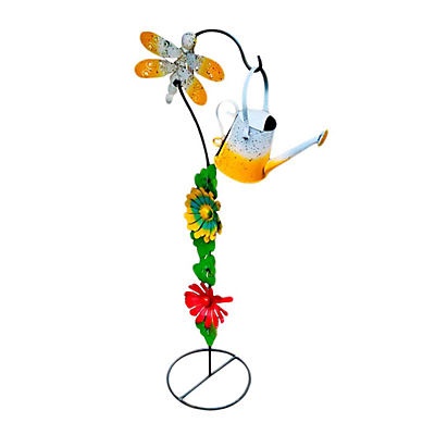 slide 1 of 1, Creative Decor Sourcing Metal Standing Dragonfly Bird House, 52 in