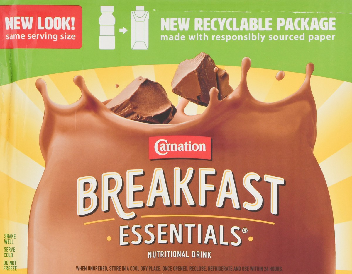 slide 5 of 12, Carnation Breakfast Essentials High Protein Rich Milk Chocolate Nutritional Drink 12 - 8 fl oz Cartons, 12 ct