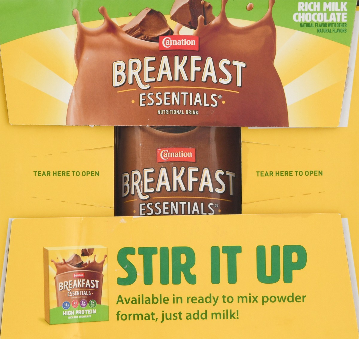 slide 9 of 12, Carnation Breakfast Essentials High Protein Rich Milk Chocolate Nutritional Drink 12 - 8 fl oz Cartons, 12 ct