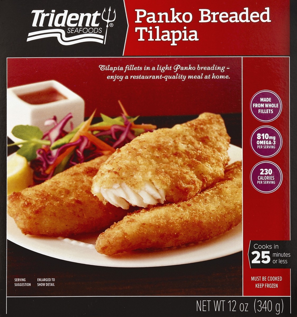 slide 4 of 4, Trident Seafoods Tilapia 12 oz, 12 oz