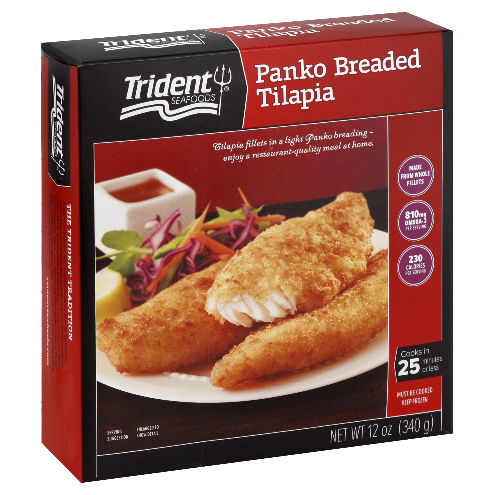 slide 1 of 4, Trident Seafoods Tilapia 12 oz, 12 oz