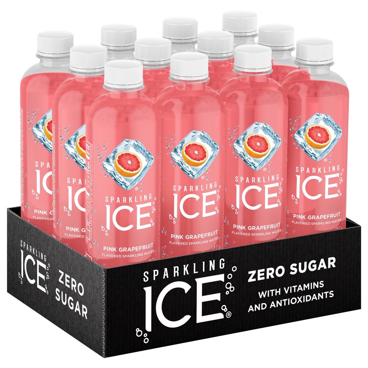 slide 5 of 7, Sparkling ICE Pink Grapefruit, 17 Fl Oz Bottle (Pack of 12), 12 ct