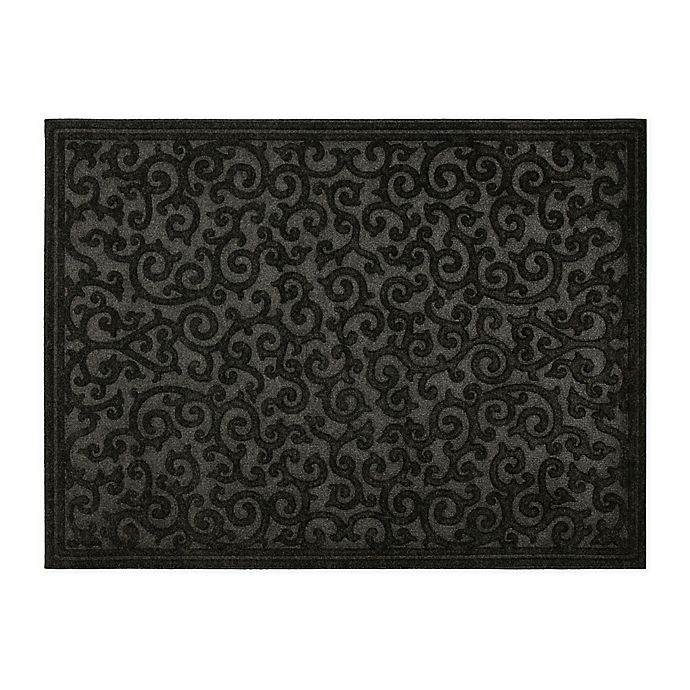 slide 1 of 1, Mohawk Home Impressions Scroll Utility Mat - Charcoal, 36 in x 48 in