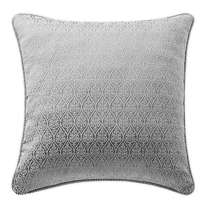 slide 1 of 2, Waterford Vernon European Pillow Sham - Grey, 1 ct