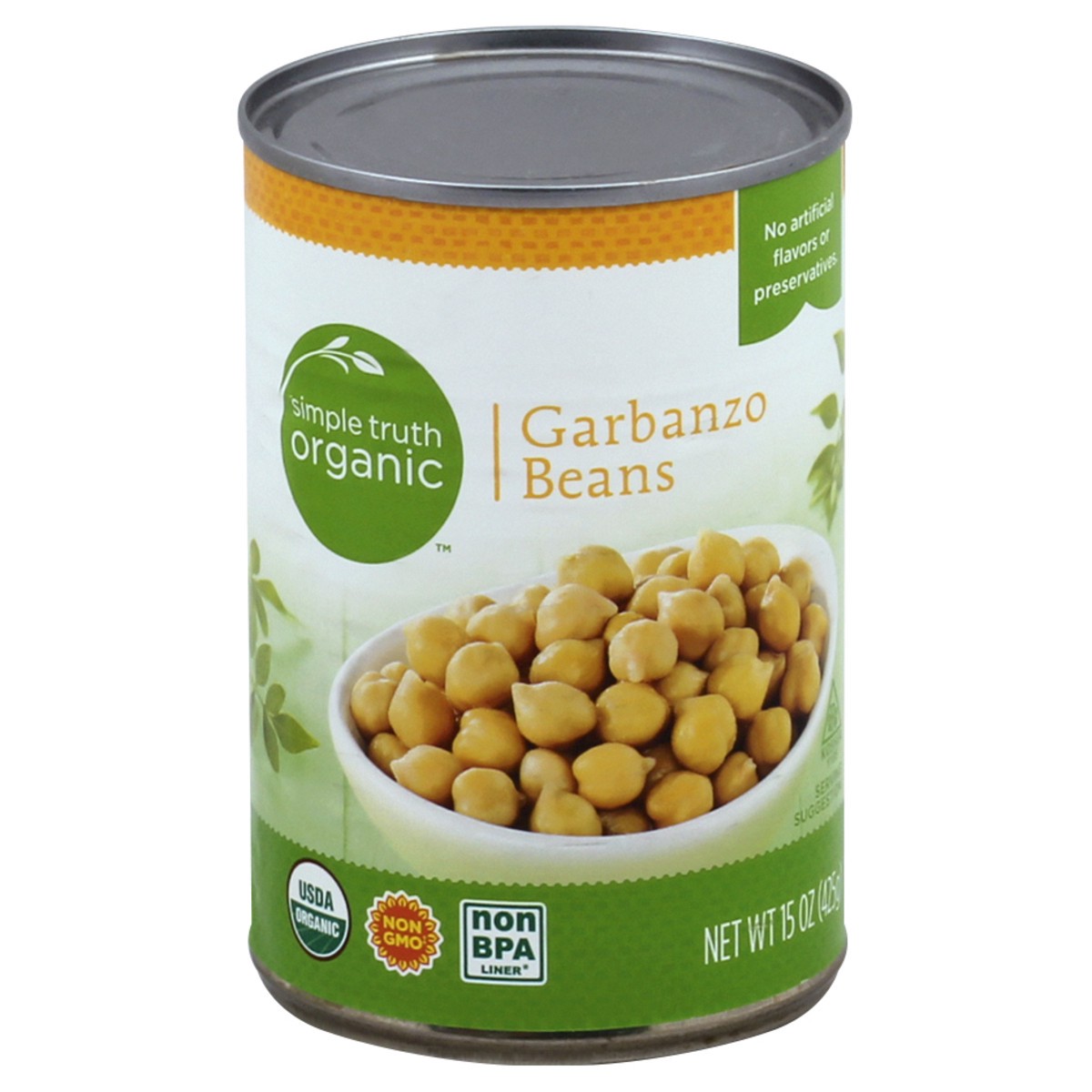 slide 3 of 3, Simple Truth Organic Garbanzo Beans 15 oz, 15 oz