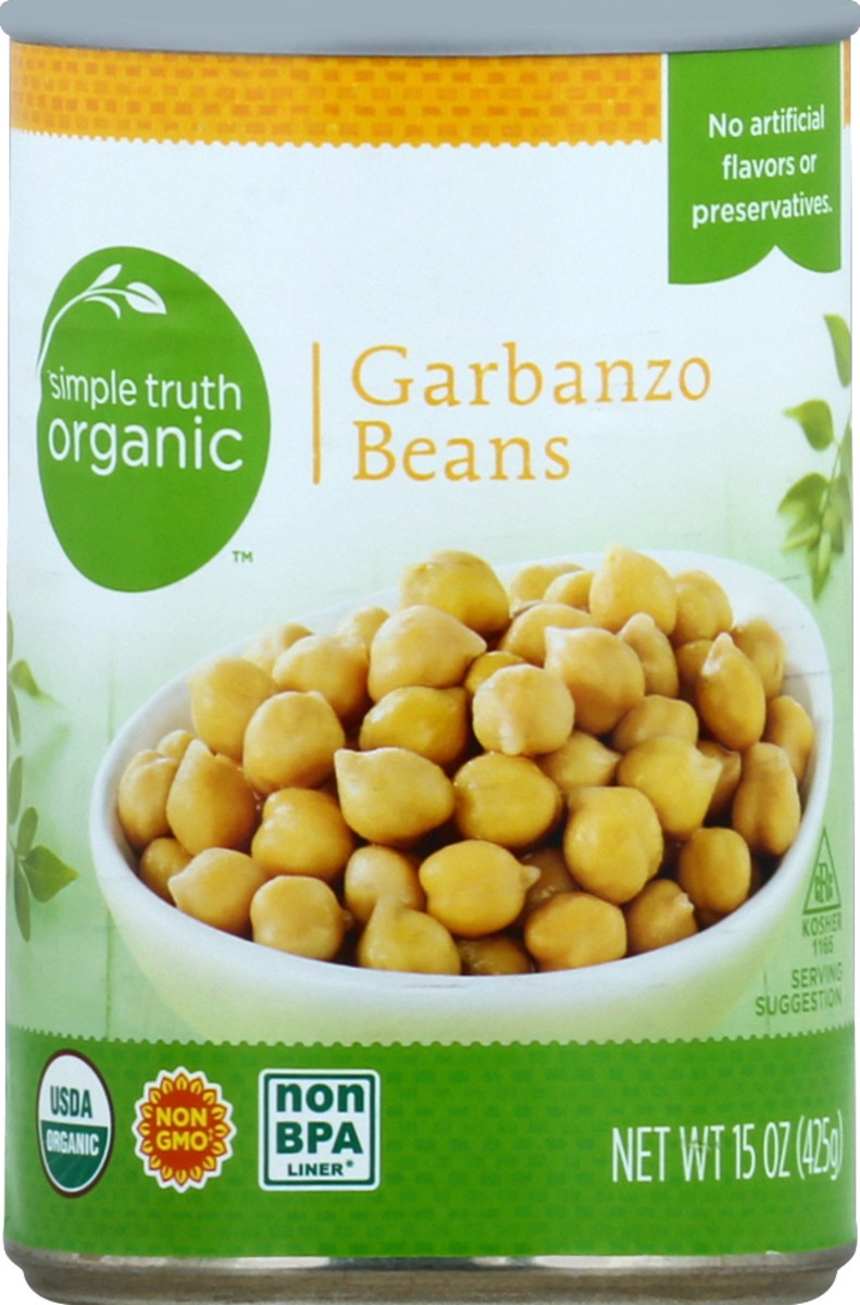 slide 1 of 3, Simple Truth Organic Garbanzo Beans 15 oz, 15 oz