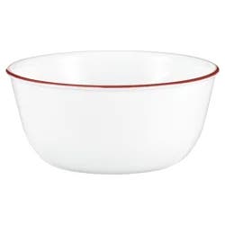 Corelle Livingware 28-Ounce Super Soup/cereal Bowl, Red Floral