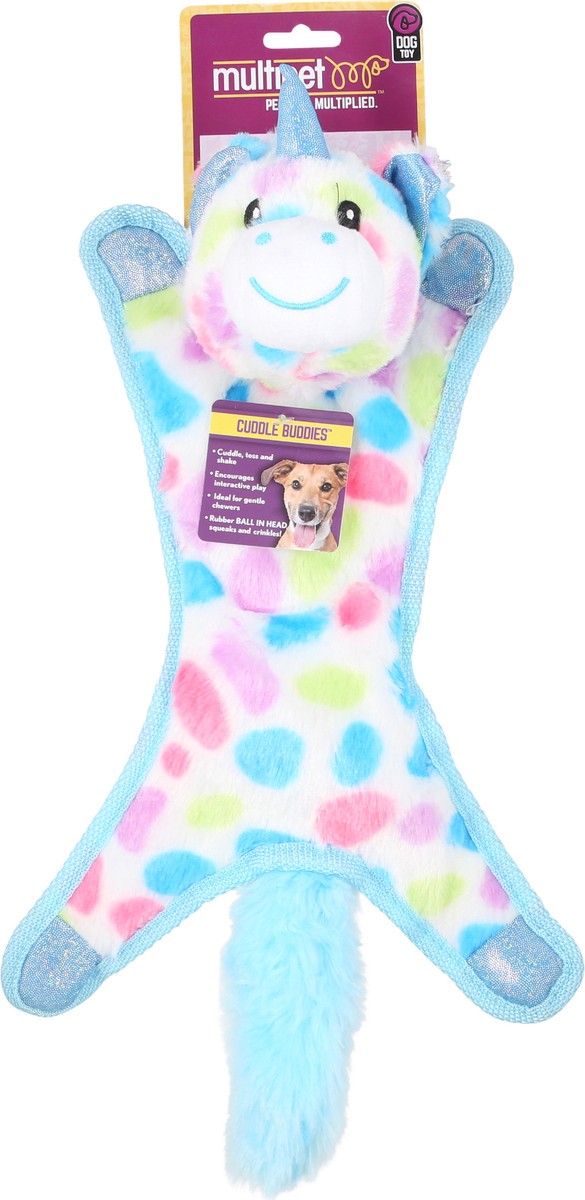 slide 7 of 9, Multipet Crinkle Unicorn Dog Toy, 1 ct