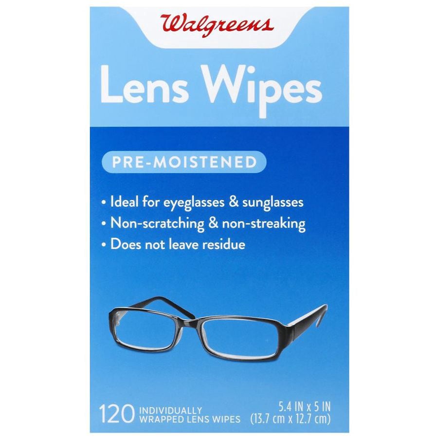 slide 1 of 3, Walgreens Premoistened Lens Wipes, 120 ct