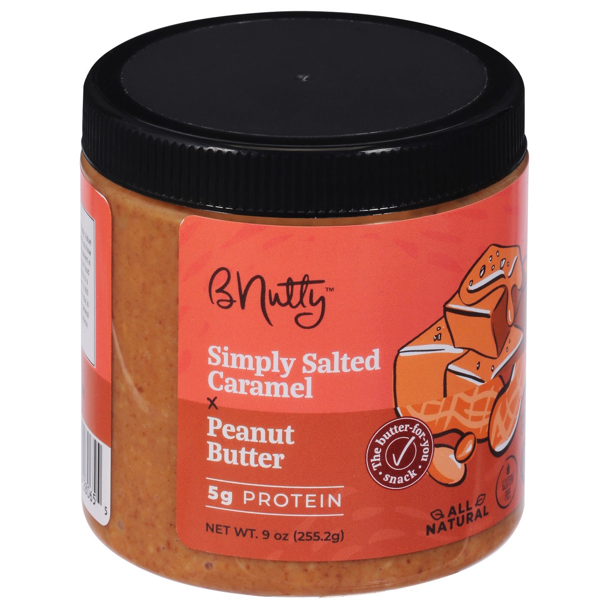 slide 4 of 9, BNutty Simply Salted Caramel Peanut Butter 9 oz, 9 oz