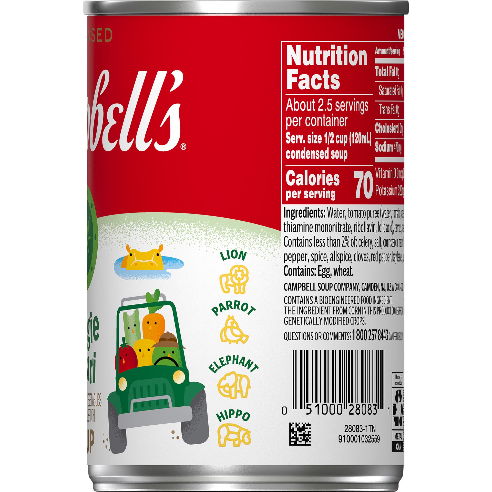 slide 4 of 5, Campbell's Veggie Safari Soup, 10.5 oz