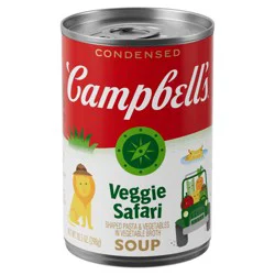 Campbell's Condensed Kids Veggie Safari Soup, 10.5 oz Can