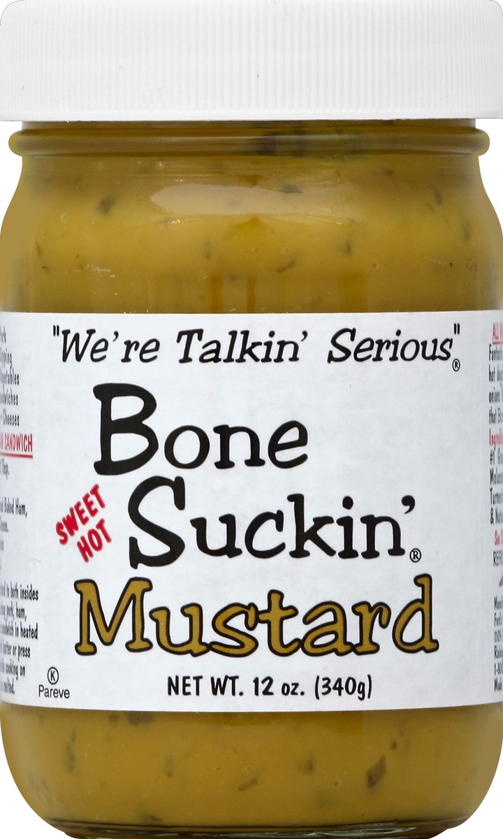 slide 2 of 2, Bone Suckin' Mustard 12 oz, 12 oz