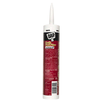 slide 8 of 9, DAP KWIK SEAL PLUS Premium Adhesive Sealant with MICROBAN - White, 10.1 fl oz