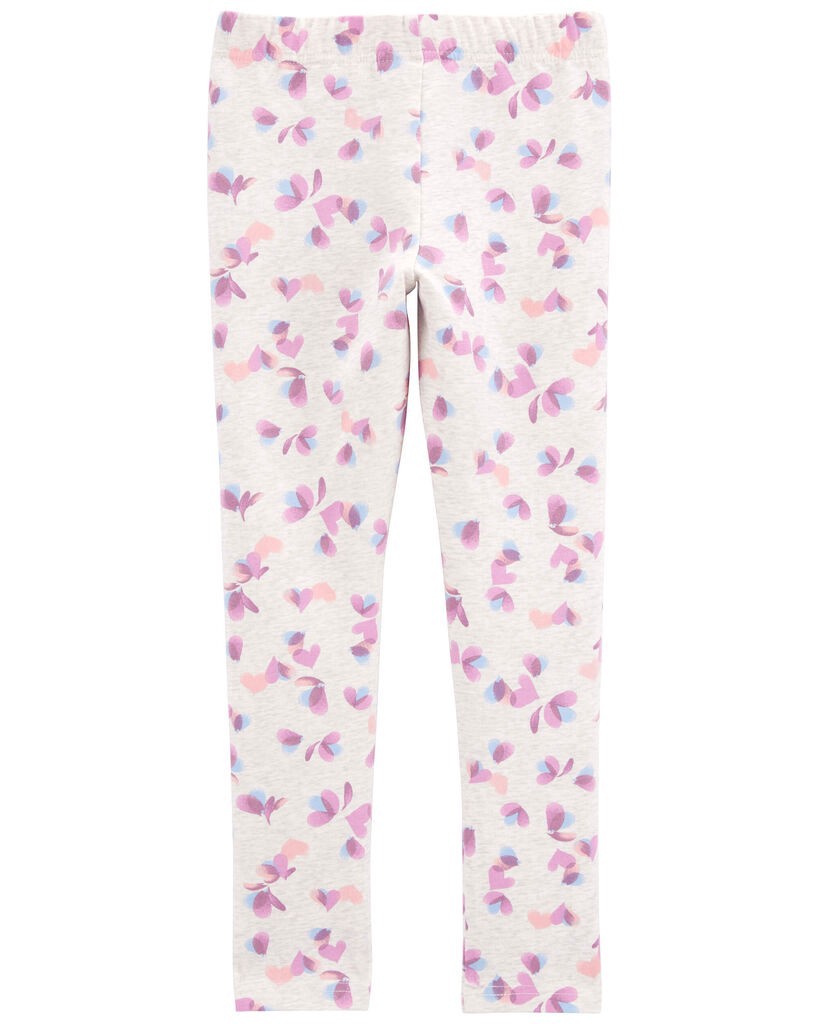 slide 3 of 3, Oshkosh Kid Heart-Print Stretch Leggings Multi 5, 1 ct