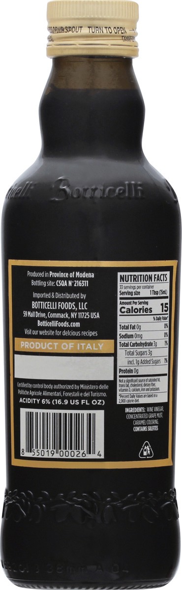 slide 5 of 9, Botticelli of Modena Balsamic Vinegar 16.9 oz, 16.9 fl oz