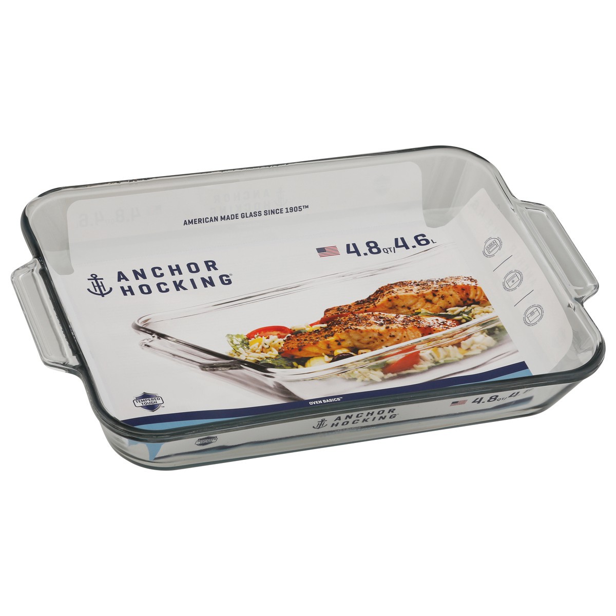 slide 9 of 9, Anchor Hocking Oven Basics 4.8 qt Baking Dish 1 ea, 1 ct