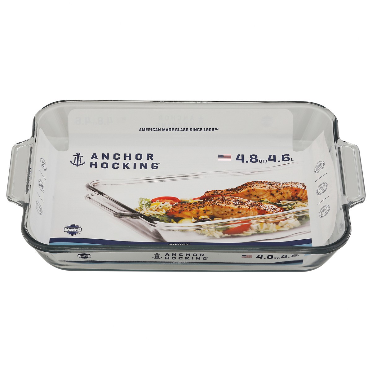 slide 1 of 9, Anchor Hocking Oven Basics 4.8 qt Baking Dish 1 ea, 1 ct