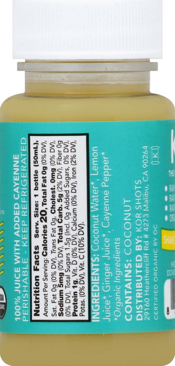 slide 6 of 7, Kor Shots Ginger Wellness Shot - 1.7 fl oz, 1.7 fl oz