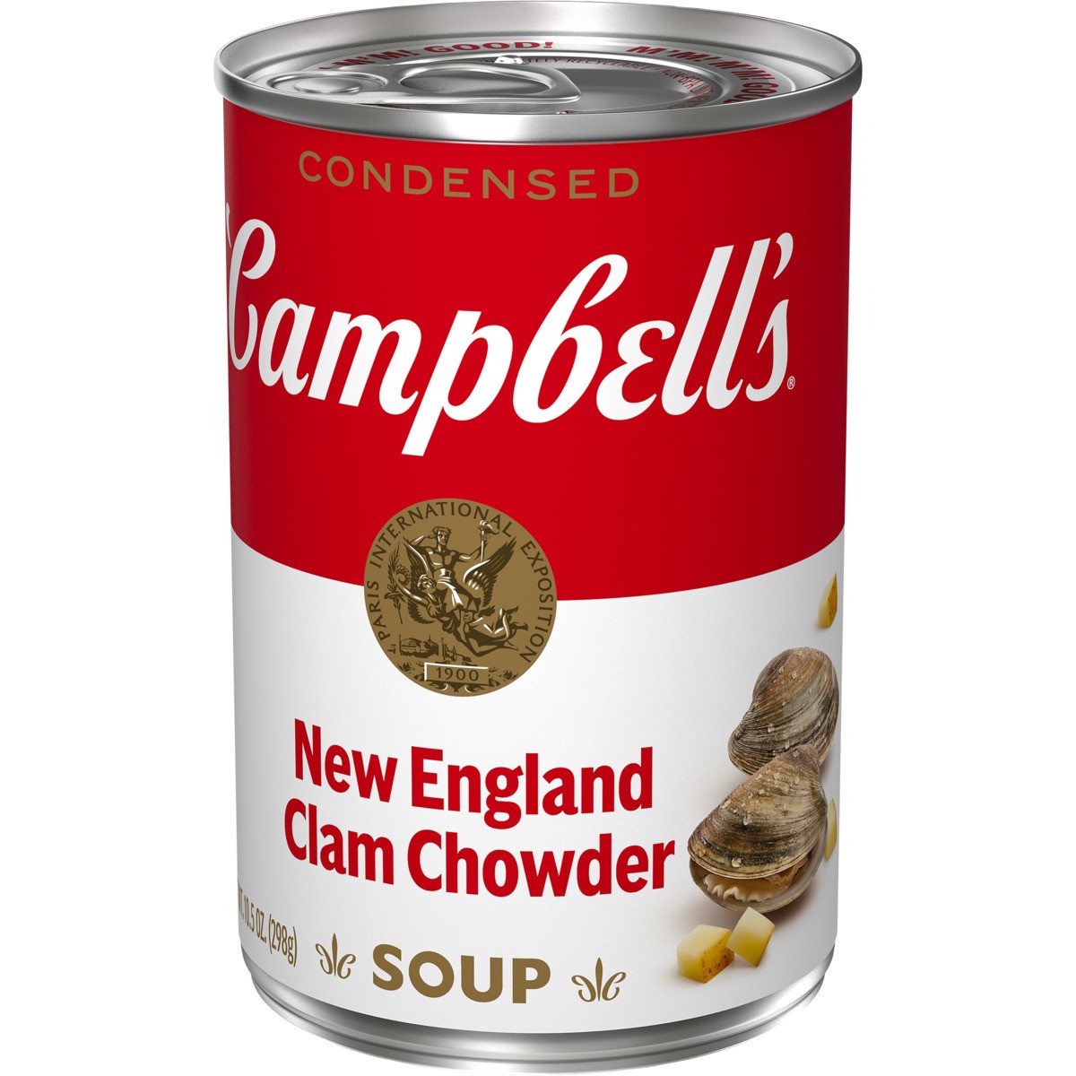 slide 3 of 11, Campbell's Condensed New England Clam Chowder Soup, 10.5 oz Can, 10.5 oz