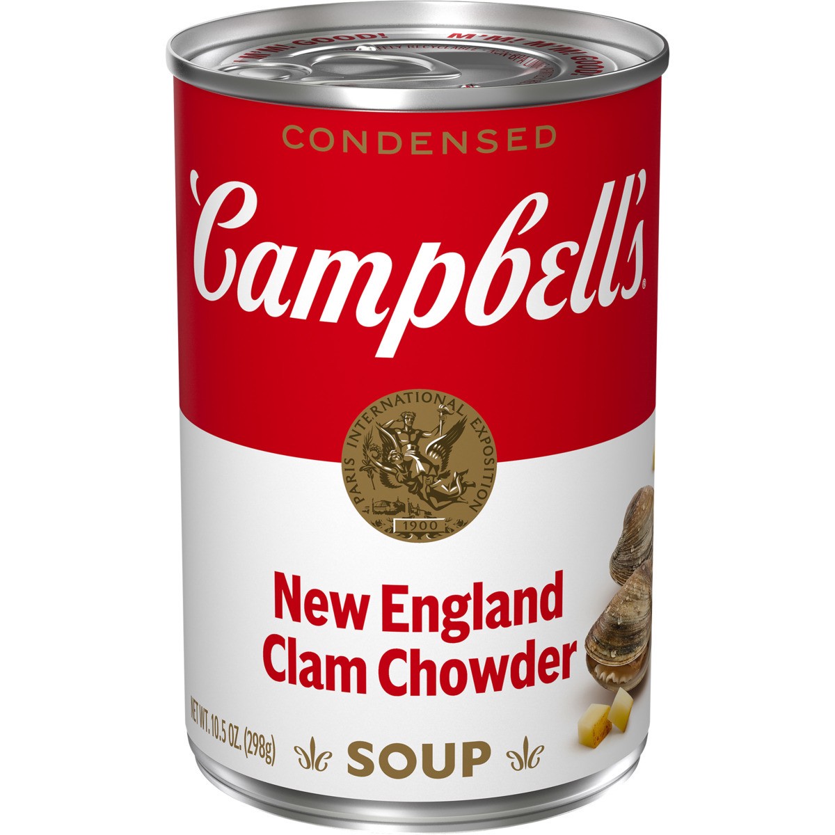 slide 1 of 11, Campbell's New England Clam Chowder Soup, 10.5 oz