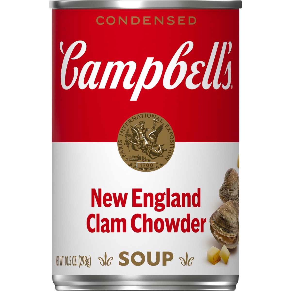 slide 4 of 11, Campbell's Condensed New England Clam Chowder Soup, 10.5 oz Can, 10.5 oz