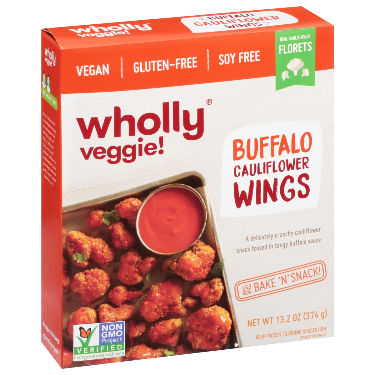 slide 4 of 14, Wholly Veggie! Buffalo Cauliflower Wings 13.2 oz, 13.3 oz