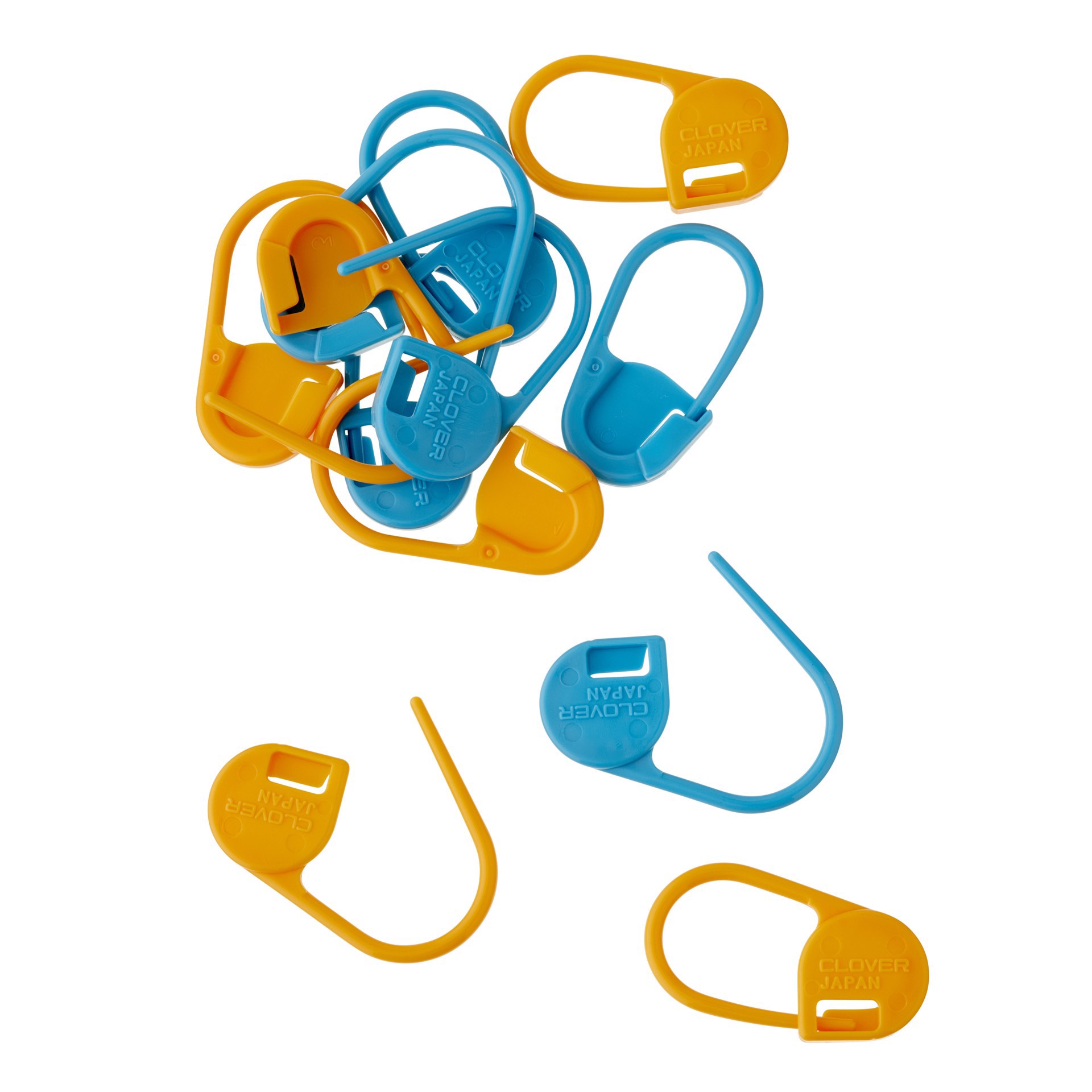 slide 3 of 3, Clover Jumbo Locking Stitch Markers, 12 ct