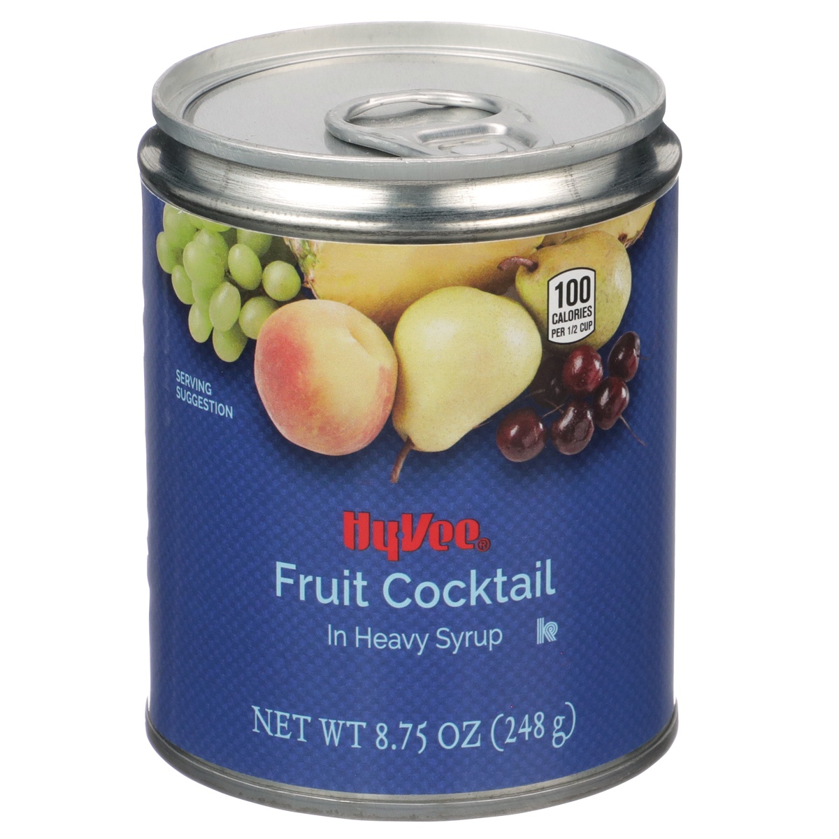slide 1 of 8, Hy-vee Fruit Cocktail In Heavy Syrup, 8.75 oz